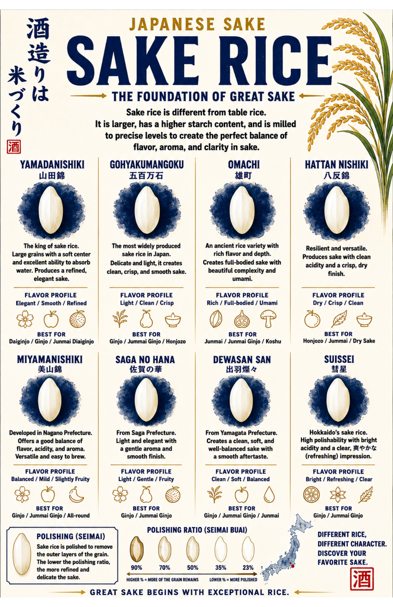 Sake Rice Graphic