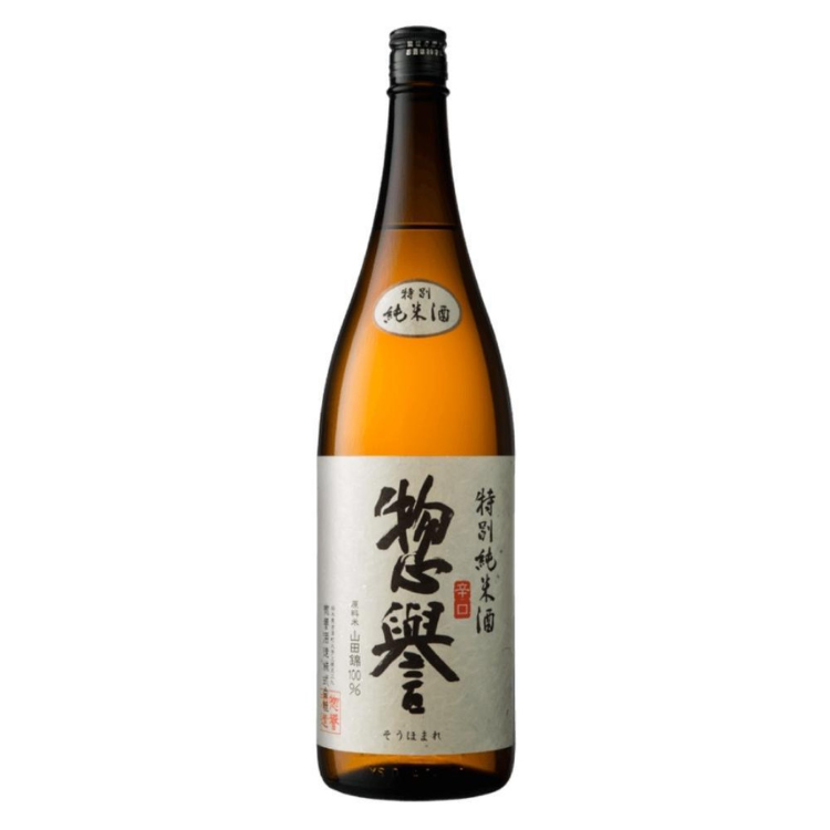 Sohomare Karakuchi Junmai Sake 720ml bottle on table – Japanese premium sake