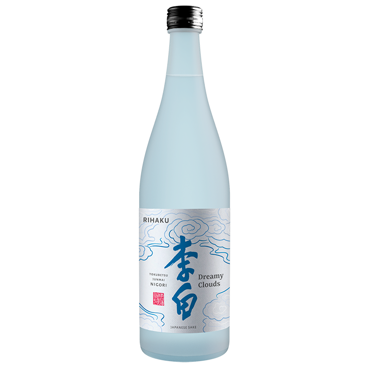 Rihaku Dreamy Clouds Tokubetsu Junmai Nigori Sake - 720ml